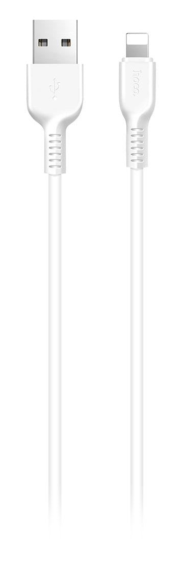 USB-A - Lightning HOCO Flash X20 data- og ladekabel, 18W, 1m, Hvit