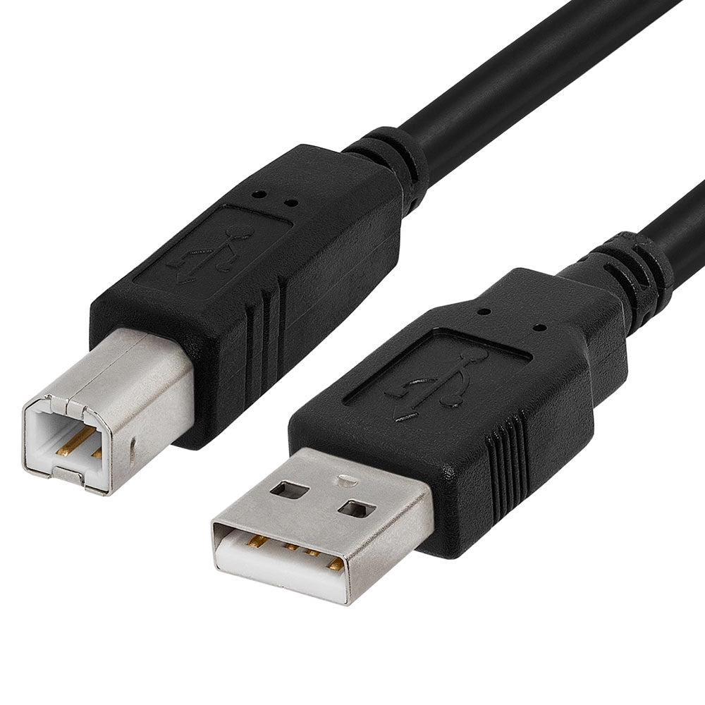 OEM-skriverkabel, USB-A - USB-B, 1,5 m, svart
