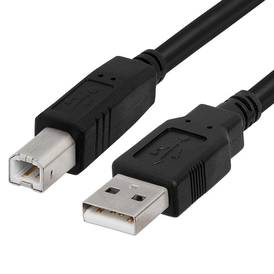 OEM-skriverkabel, USB-A - USB-B, 1,5 m, svart