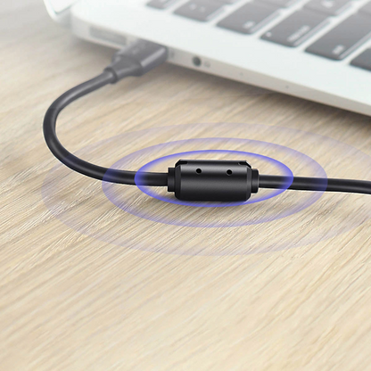 UGREEN US135 Skriverkabel, USB-A - USB-B, 5m, Svart