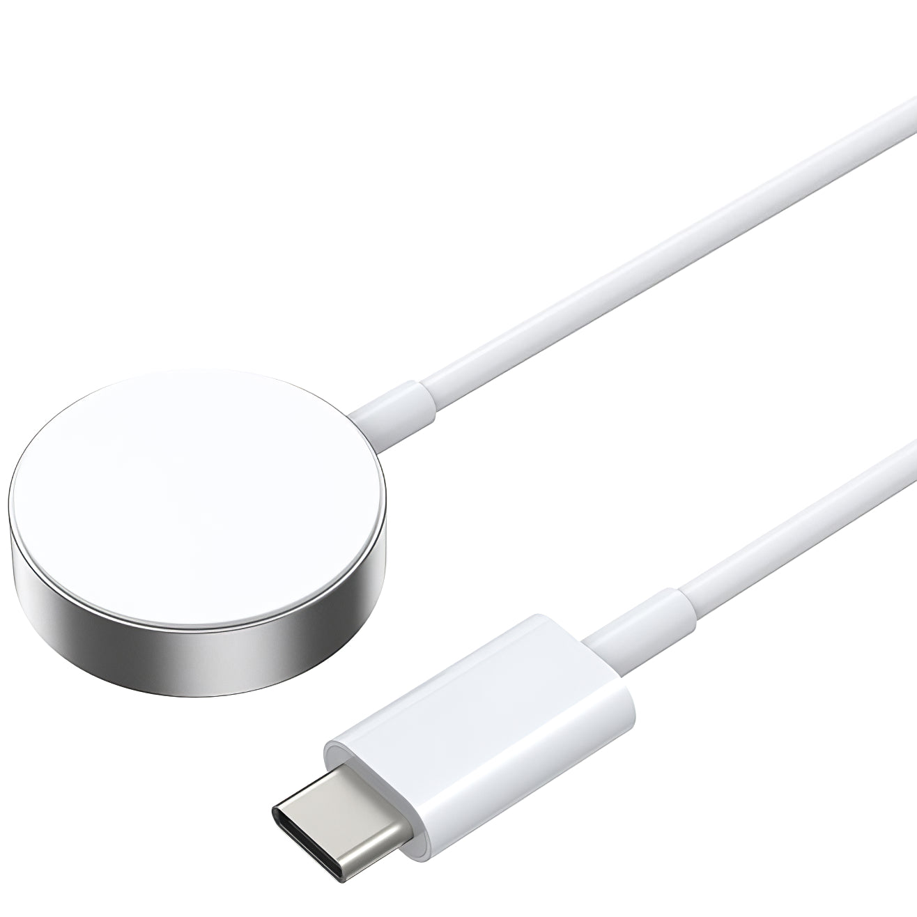 Trådløs lader BWOO WL-18 for Apple Watch Series, USB-C, hvit