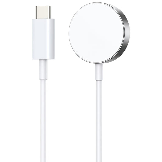 Trådløs lader BWOO WL-18 for Apple Watch Series, USB-C, hvit