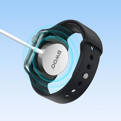 Trådløs lader BWOO WL-18 for Apple Watch Series, USB-C, hvit
