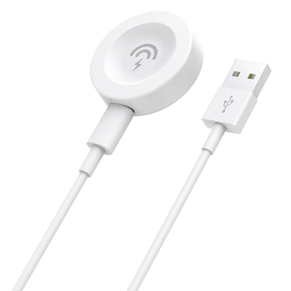Trådløs lader Dudao A12H for Huawei Watch Series, USB-A, Hvit