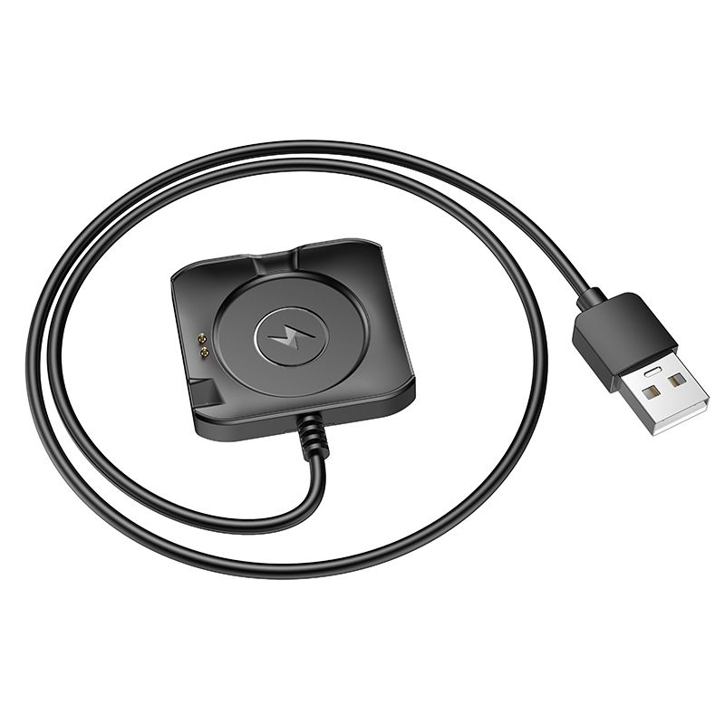 Ladekabel for Smartwatch HOCO Y28, USB-A, Svart