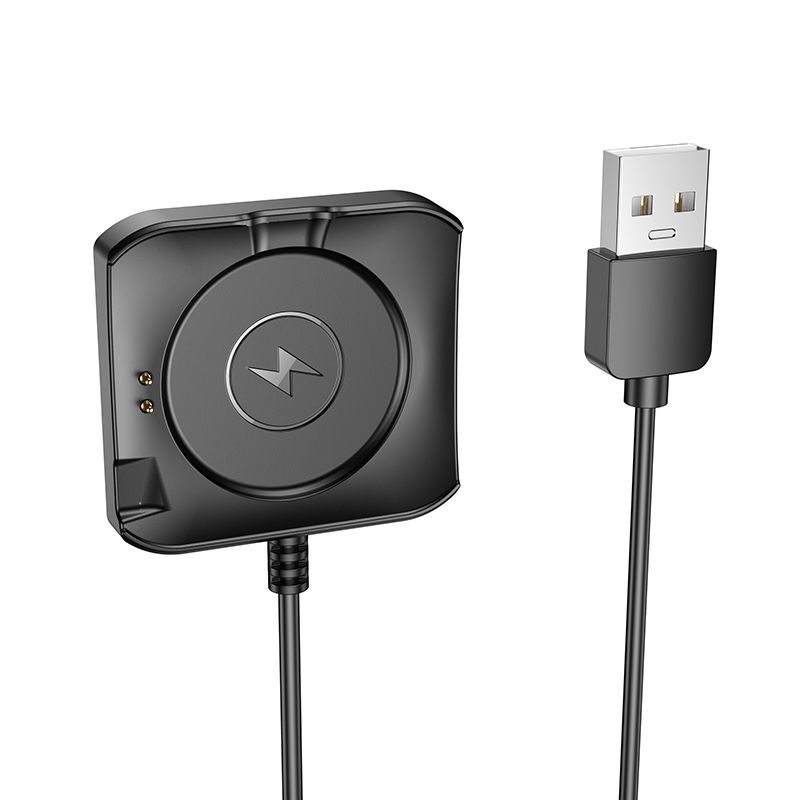 Ladekabel for Smartwatch HOCO Y28, USB-A, Svart