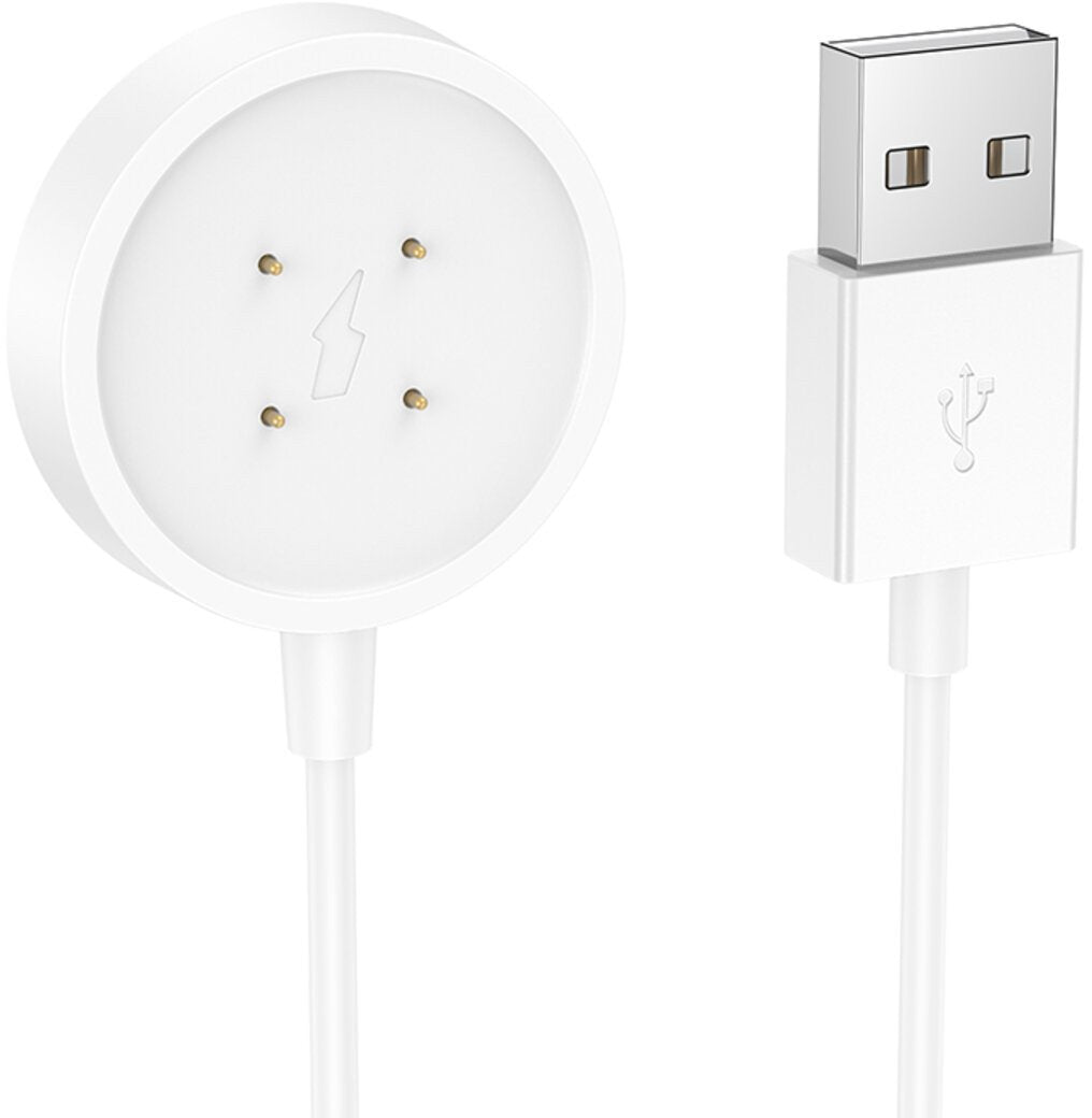 Ladekabel for Smartwatch HOCO Y24, USB-A, Hvit