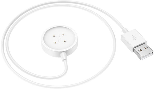 Ladekabel for Smartwatch HOCO Y24, USB-A, Hvit