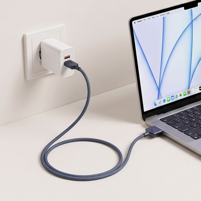 Ladekabel Tech-Protect MMC01 Ultraboost, USB-C - MagSafe 3, 140W, 3m, Marineblå
