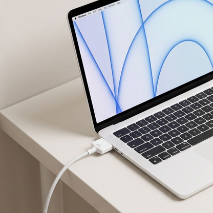 Tech-Protect MMC01 Ultraboost ladekabel, USB-C - MagSafe 3, 140W, 3m, hvit