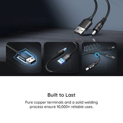 Techsuit AC21 ChargeNest ladekabel, 1.5m, 11in1, Svart