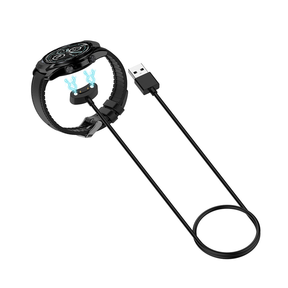 Ladekabel Techsuit TCW1 for Mobvoi Watch Series, USB-A, Svart