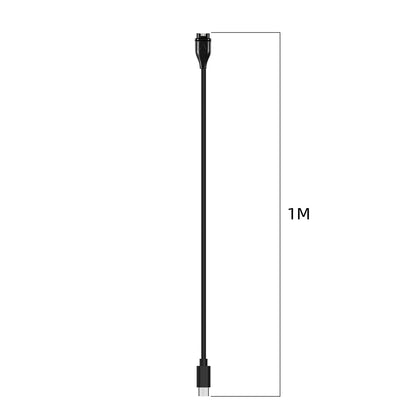 Techsuit TGC2 ladekabel for Garmin Watch Fenix / vivoactive-serien, USB-C, Svart