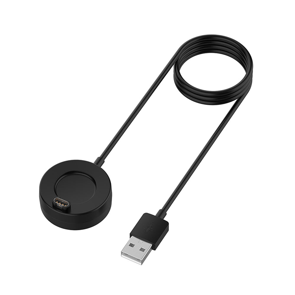 Techsuit TGC4 ladekabel for Garmin Fenix 5 Plus / 7X / 6X / 6 / 5, USB-A, Svart