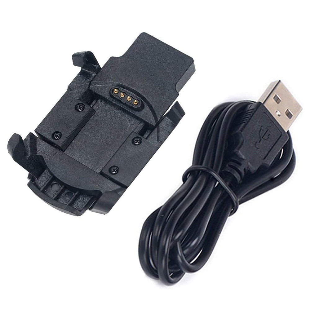 Techsuit TGC5 ladekabel for Garmin Fenix 3 Sapphire / 3 HR / 3, USB-A, Svart