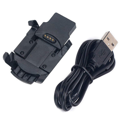 Techsuit TGC5 ladekabel for Garmin Fenix 3 Sapphire / 3 HR / 3, USB-A, Svart