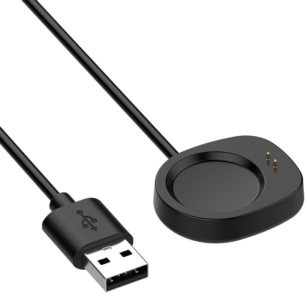Techsuit THA4 ladekabel for Amazfit T-Rex 3 / Balance, USB-A, Svart