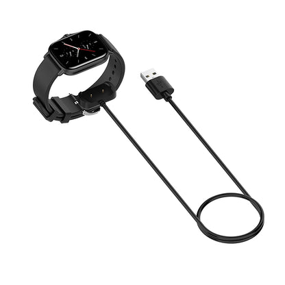 Techsuit THA6 ladekabel for Amazfit Watch Series, USB-A, Svart