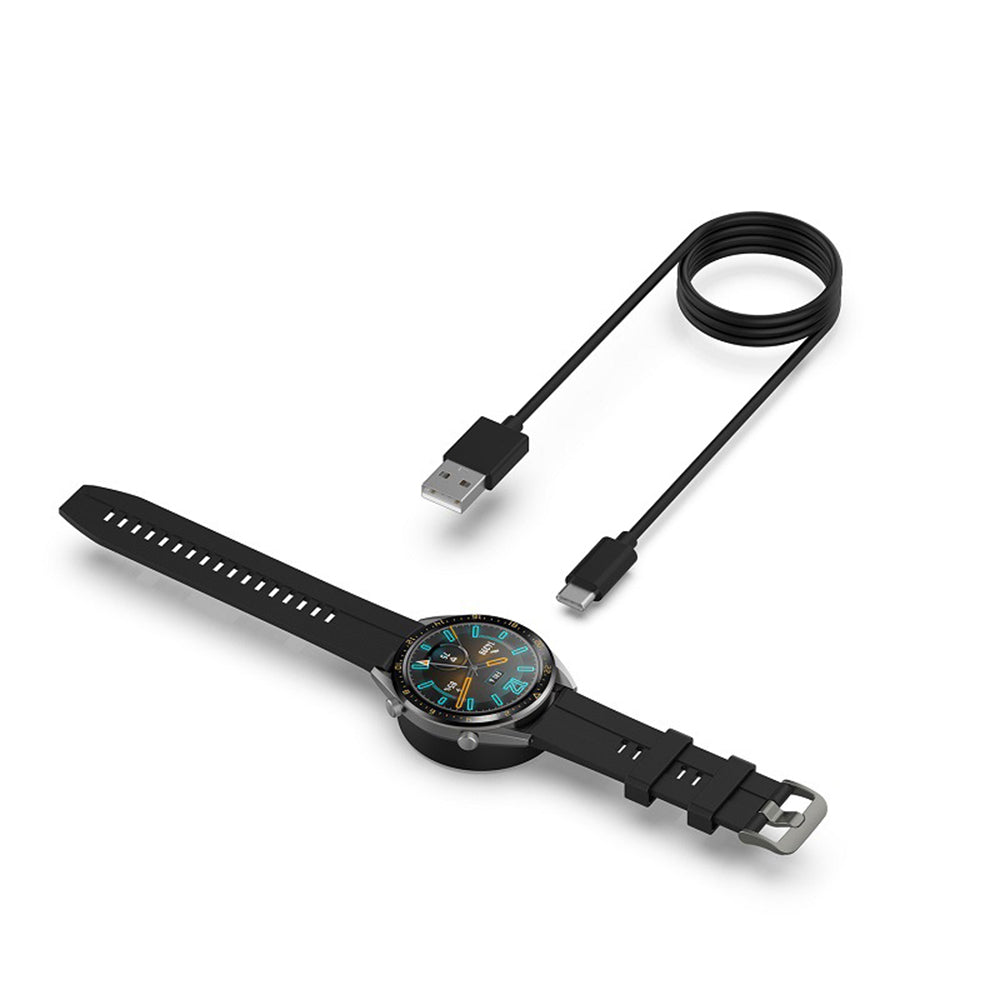 Ladekabel Techsuit THC3 for Honor Watch / Huawei Watch Series, USB-A, Svart