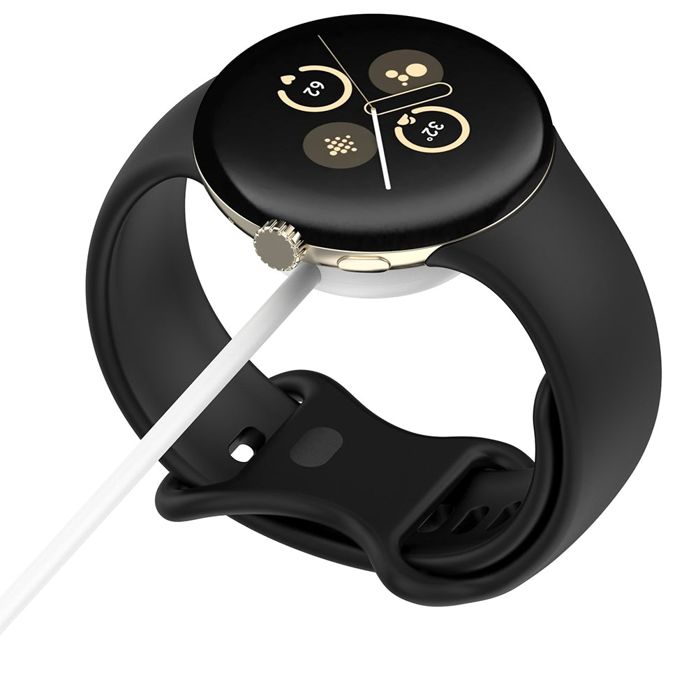 Ladekabel Techsuit THC5 for Google Pixel Watch 3 45mm / Watch 3 41mm, USB-A, Hvit