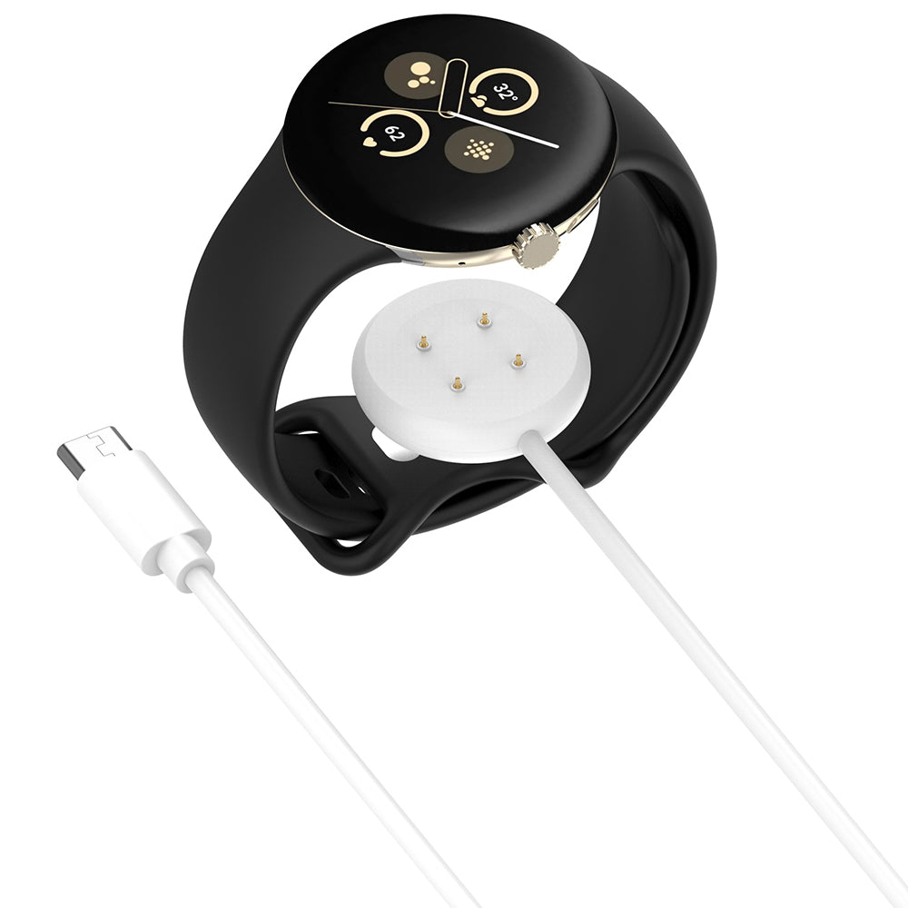 Ladekabel Techsuit THC5 for Google Pixel Watch 3 45mm / Watch 3 41mm, USB-C, Hvit