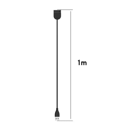 Techsuit TXC1 ladekabel for Xiaomi Smart Band 7 / 6 / 5, USB-A, Svart