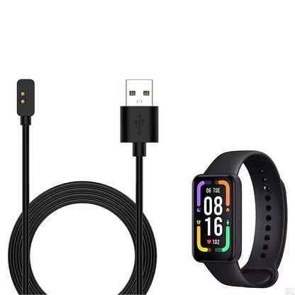 Techsuit TXC2 ladekabel for Xiaomi Smart Band 7 Pro / Redmi Watch 2 / Watch 2 Lite, USB-A, Svart