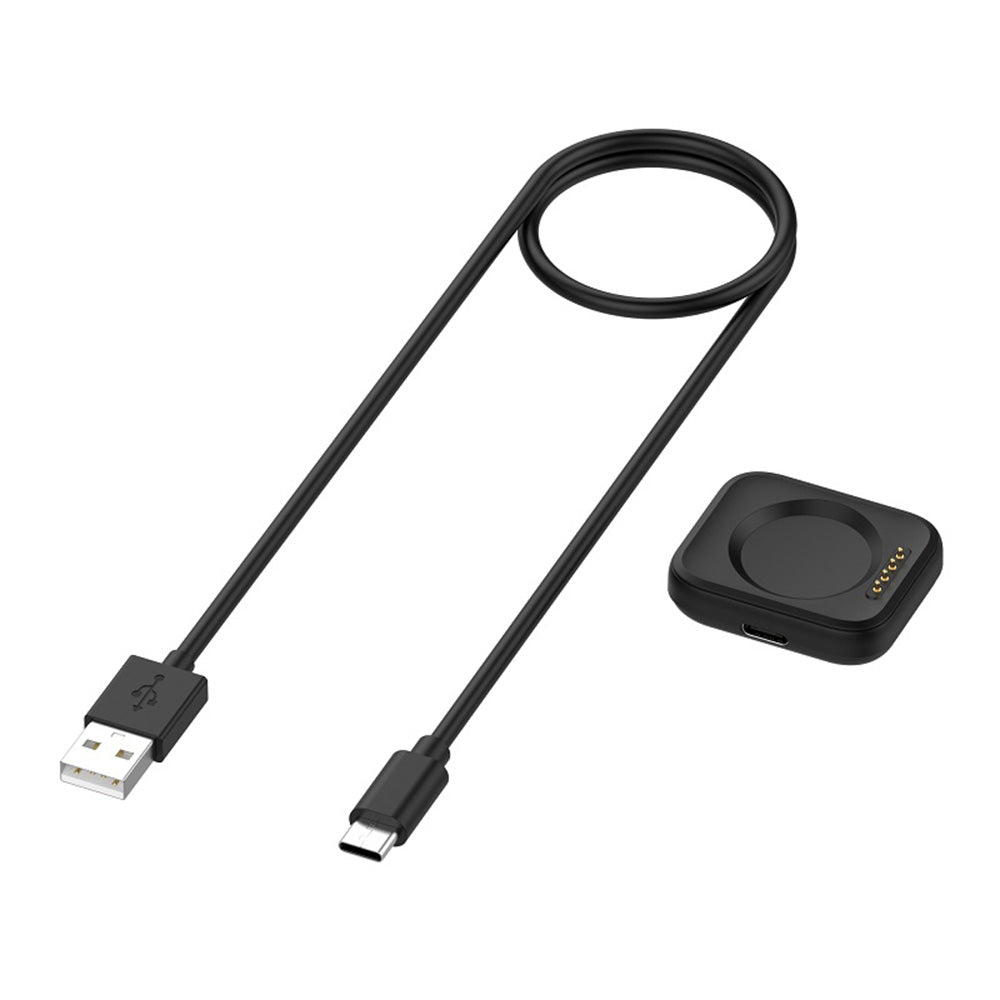 Ladekabel Techsuit TXC8 for Oppo Watch / OnePlus Watch Series, USB-A, Svart
