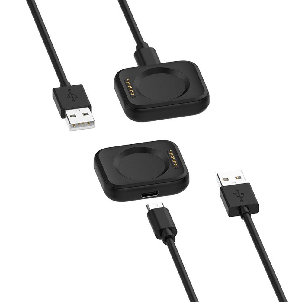 Ladekabel Techsuit TXC8 for Oppo Watch / OnePlus Watch Series, USB-A, Svart