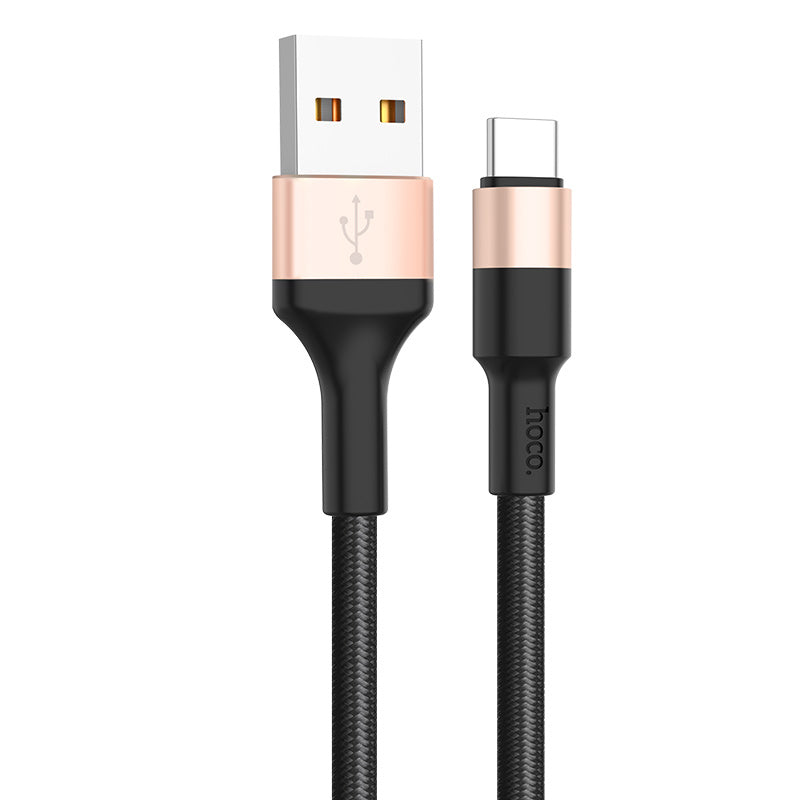 USB-A - USB-C HOCO X26 Xpress data- og ladekabel, 18W, 1m, Gull