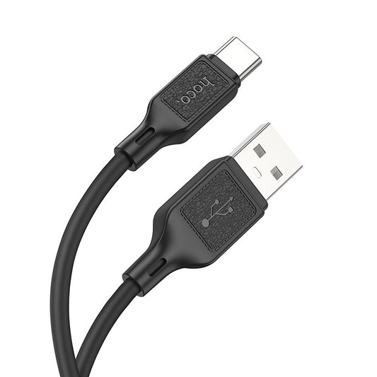 Data- og ladekabel USB-A - USB-C HOCO X90, 60W, 1m, Svart