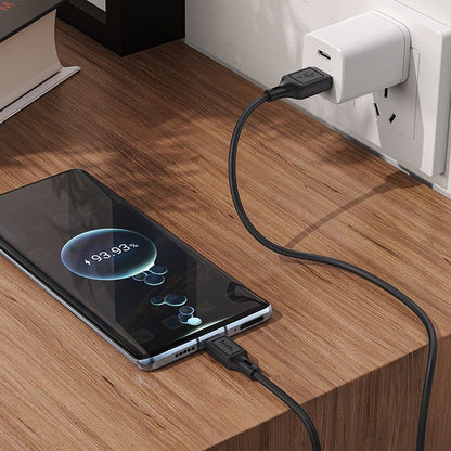 Data- og ladekabel USB-A - USB-C HOCO X90, 60W, 1m, Svart