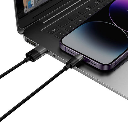 USB-A - Lightning / microUSB / USB-C Baseus StarSpeed 3in1 ladekabel, 20W, 0.6m, Svart P10319900111-00