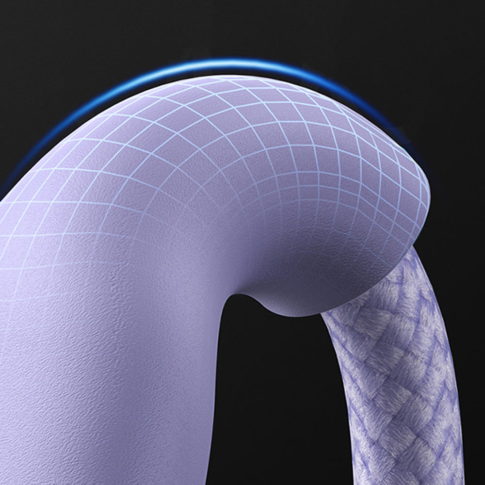 USB-A - Lightning / microUSB / USB-C Baseus Flash Series II 3in1 ladekabel, 66W, 1.2m, Lilla CASS040005