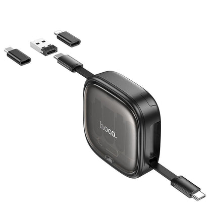 USB-C til USB-C data- og ladekabel HOCO U140, 60W, 0.95m, Svart
