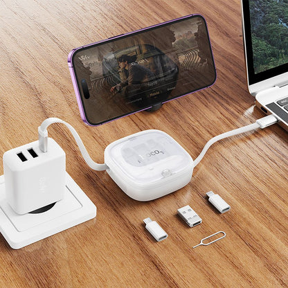 USB-C til USB-C data- og ladekabel HOCO U140, 60W, 0.95m, Hvit