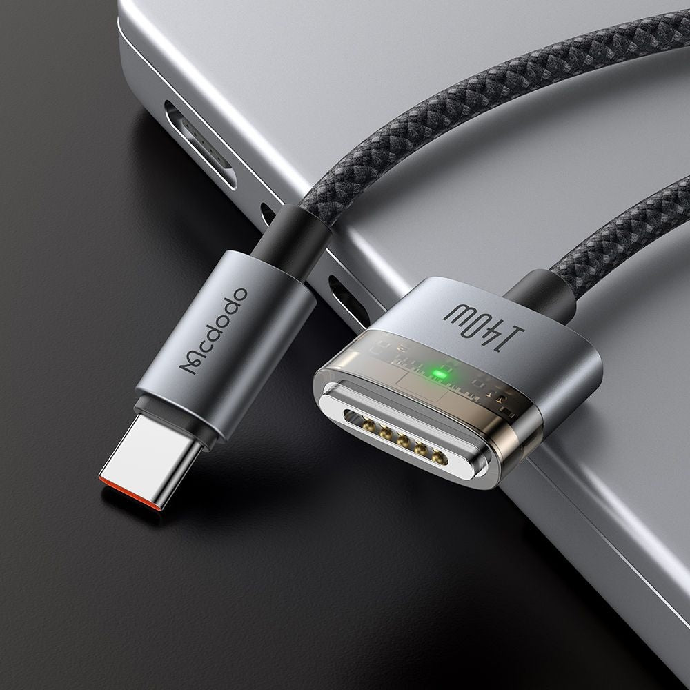 McDodo CA-2070 Ladekabel, USB-C - MagSafe 3, 140W, 2m, Svart