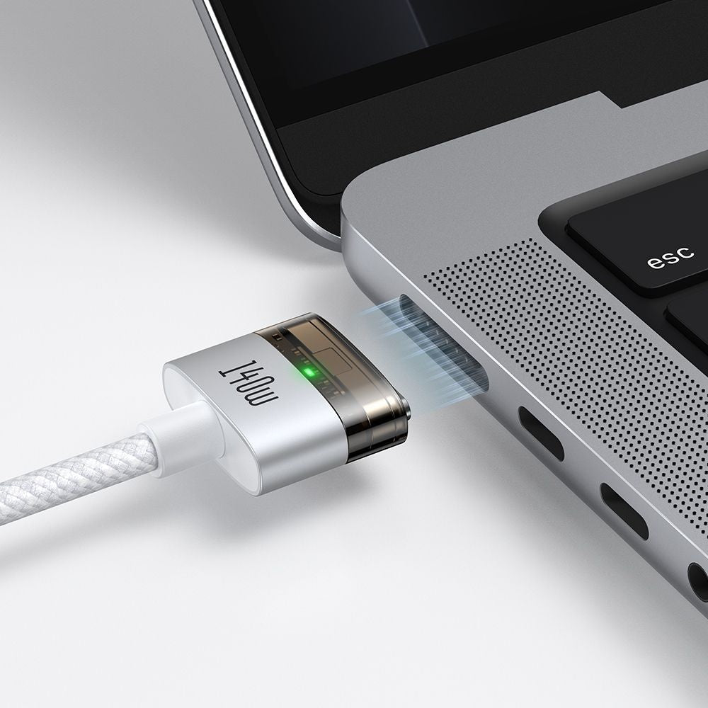 McDodo CA-2071 Ladekabel, USB-C - MagSafe 3, 140W, 2m, Hvit