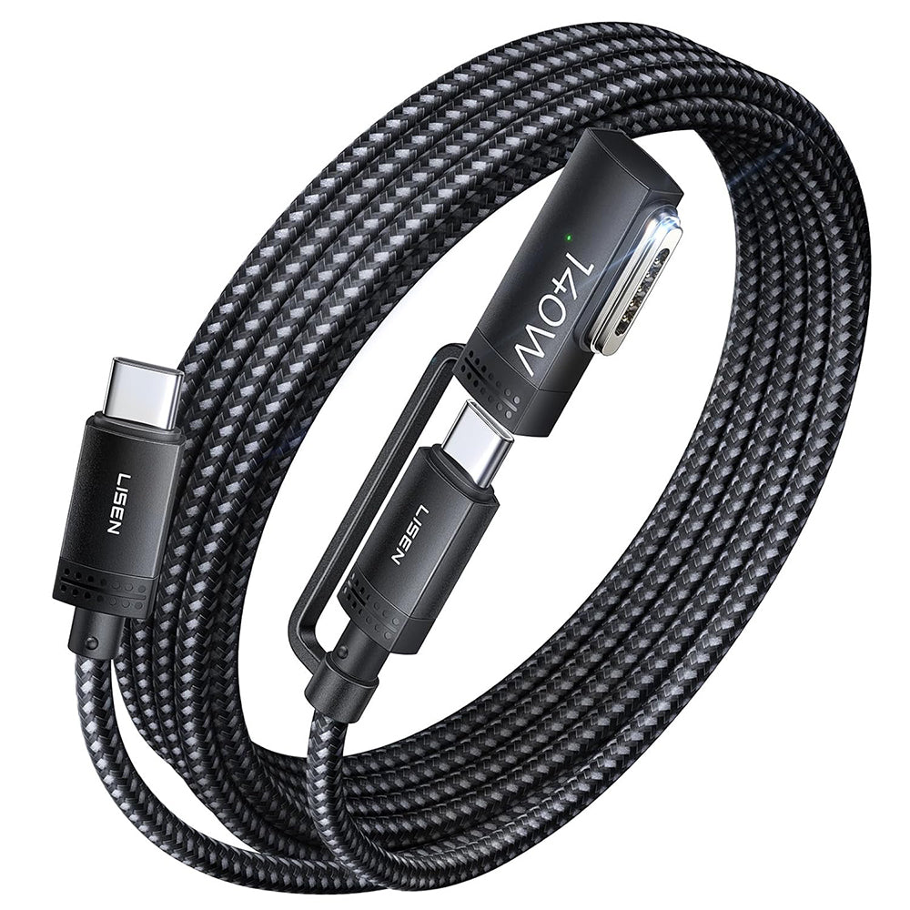 USB-C ladekabel - USB-C / MagSafe 3 Lisen, 140W, 2m, Grå YL0124070021