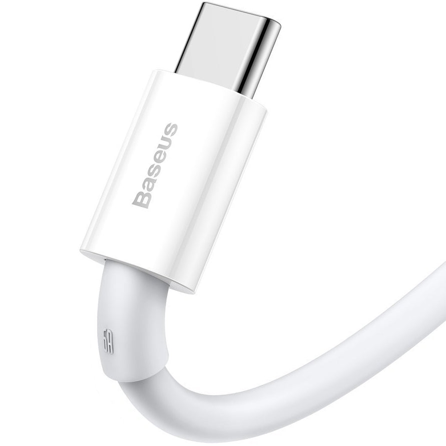 USB-A til USB-C data- og ladekabel Baseus Superior Series, 66 W, 1 m, hvit CATYS-02