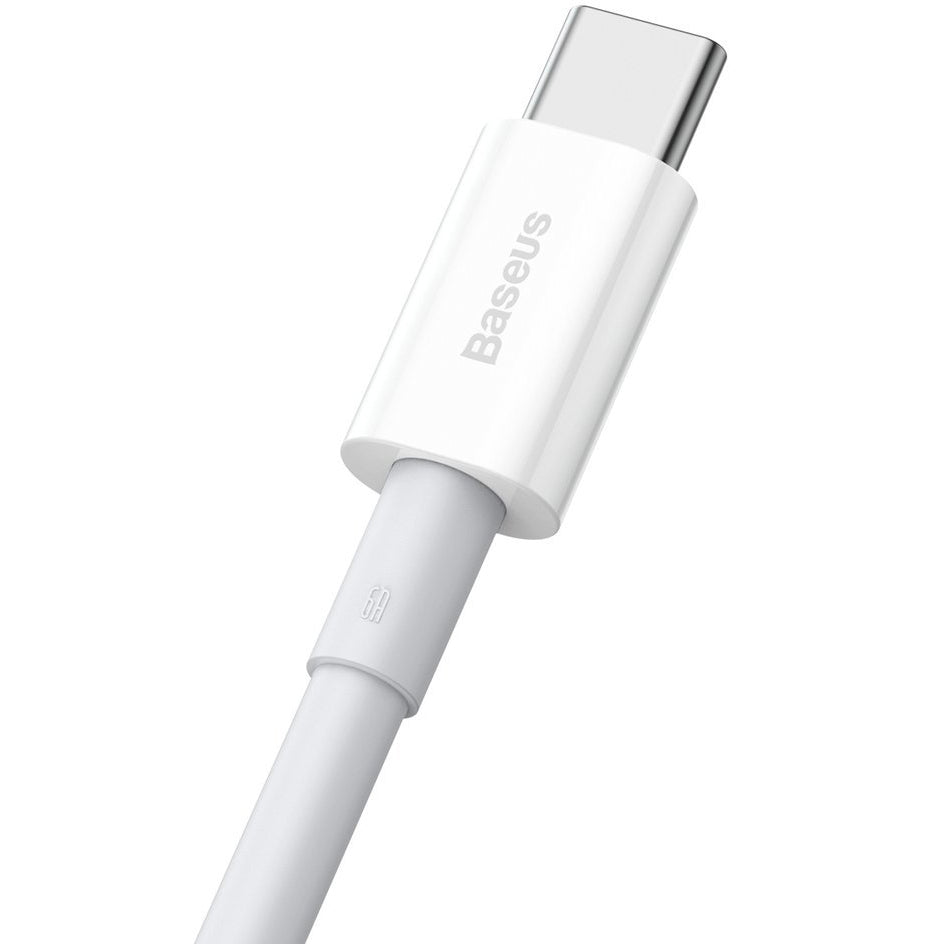 USB-A til USB-C data- og ladekabel Baseus Superior Series, 66 W, 1 m, hvit CATYS-02