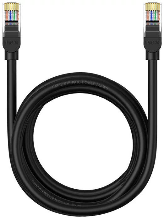 Baseus nettverkskabel, UTP, Cat5, 3m, Svart B00133206111-04