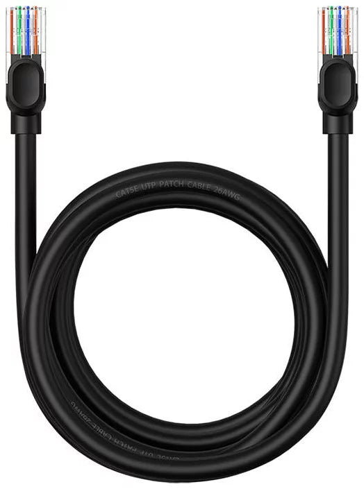 Baseus nettverkskabel, UTP, Cat5, 3m, Svart B00133206111-04