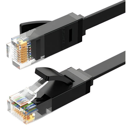 UGREEN NW102 Flat nettverkskabel, UTP, Cat6, 0,5 m, svart