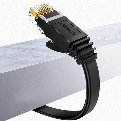 UGREEN NW102 Flat nettverkskabel, UTP, Cat6, 0,5 m, svart