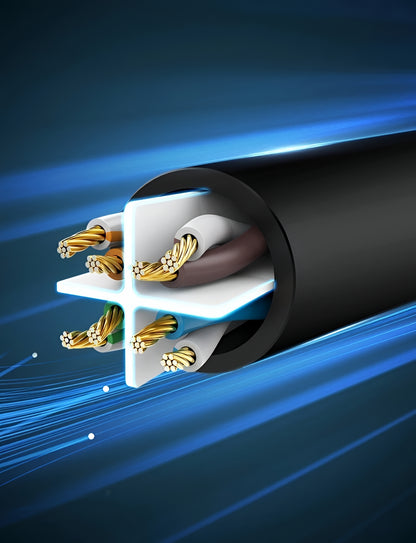 UGREEN NW102 nettverkskabel, UTP, Cat6, 15m, svart