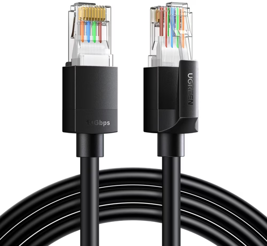 UGREEN NW316 nettverkskabel, UTP, Cat6, 8m, Svart