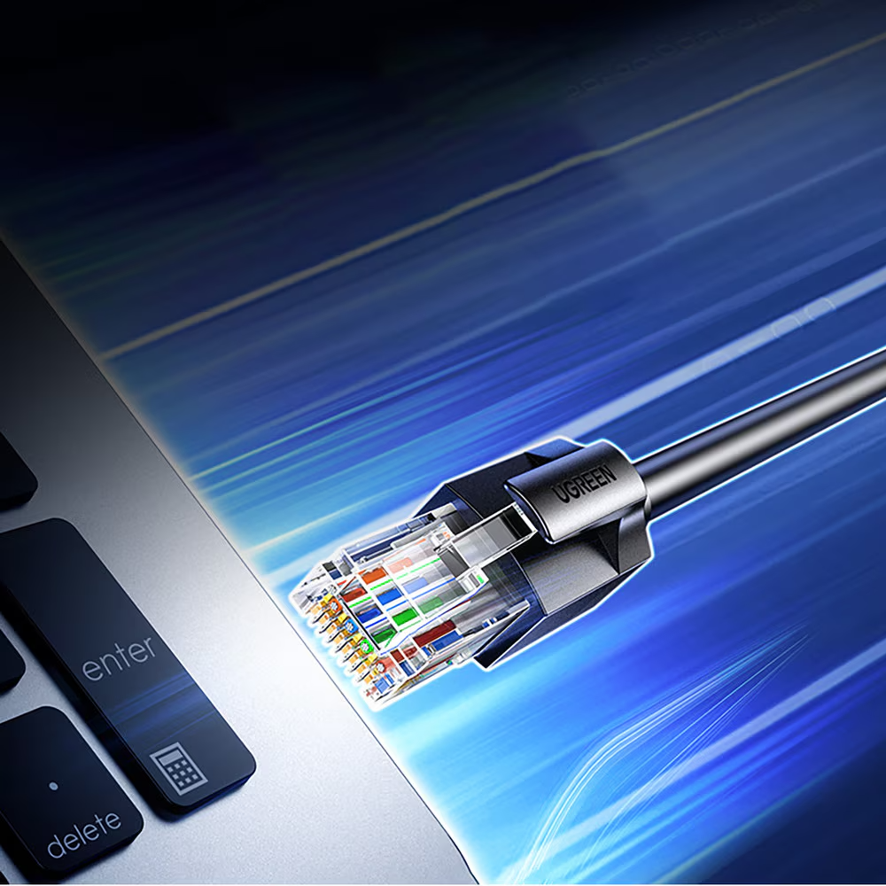 UGREEN NW316 nettverkskabel, UTP, Cat6, 8m, Svart