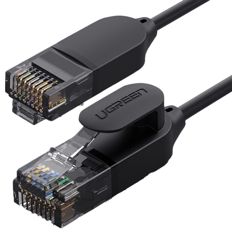 Nettverkskabel UGREEN NW122, UTP, Cat6A, 5m, Svart
