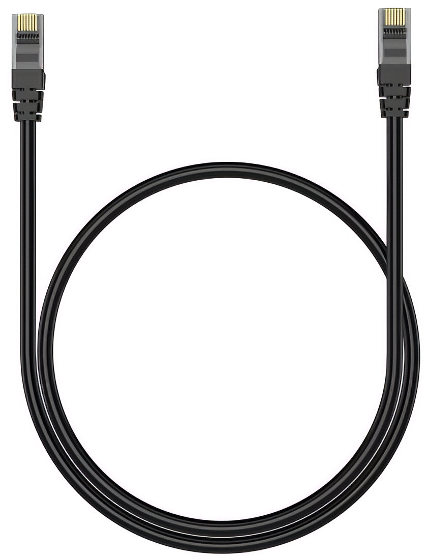 Nettverkskabel XO Design GB007, UTP, Cat6, 1m, Svart